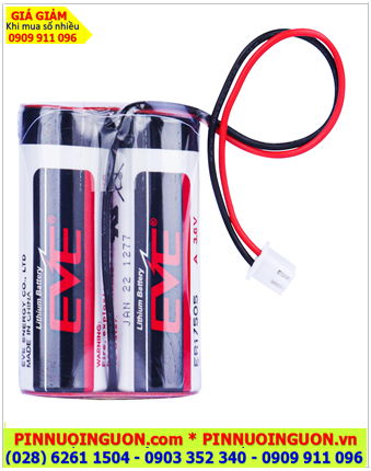 EVE 2ER17505 (2 viên ghép đôi); Pin nuôi nguồn EVE ER17505 lithium 3.6v 72000mAh chính hãng